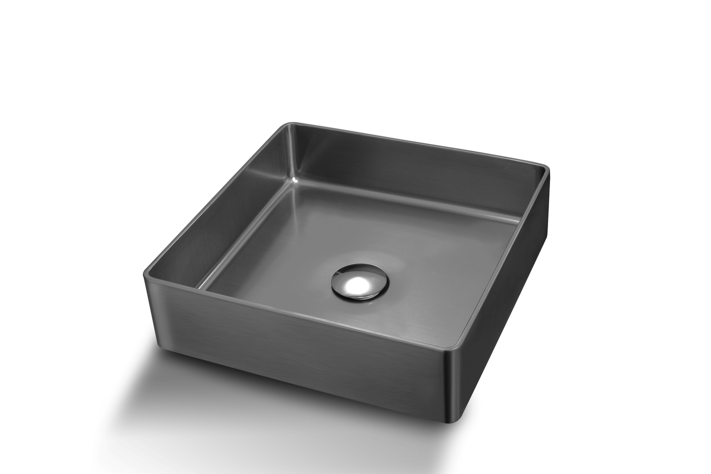 Malja-allas Tammiholma Inox RST gun metal 400x400mm