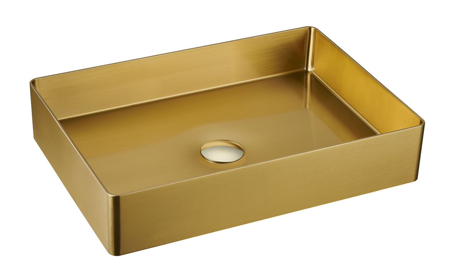 Malja-allas Tammiholma Inox RST harjattu kulta 500x350mm