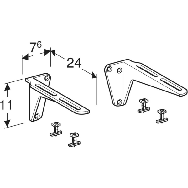Pesualtaan kannake Ido 502.667.00.1 240mm