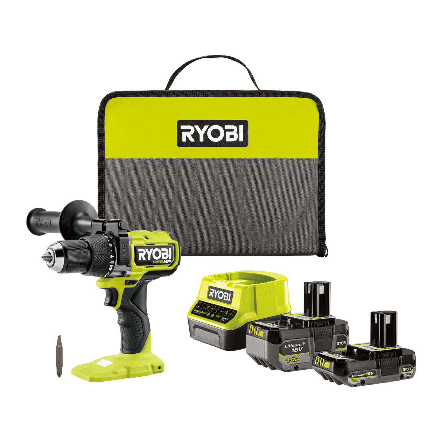 Akkuiskuporakone Ryobi RPD18X1-242S 18V ONE+ HP 4,0+2,0Ah