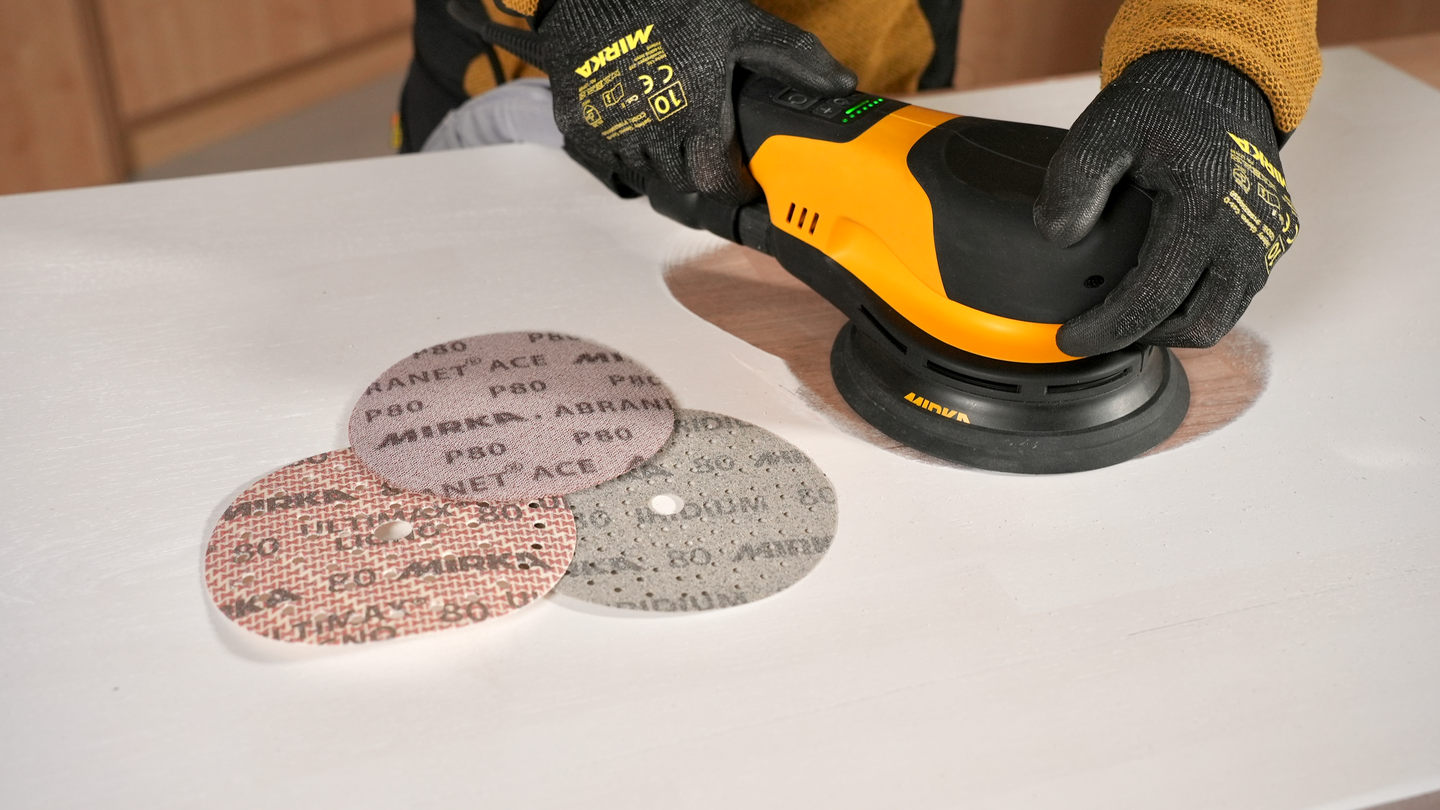 Hiomakone Mirka Deros RS600 150mm salkku