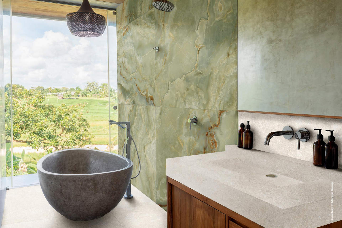 Lattialaatta Grande 60x120 Onice Giada Lux RT 2,16m²