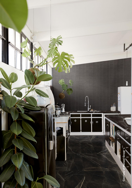 Lattialaatta Grande 120x120 Calacatta Black Lux RT 2,88m²