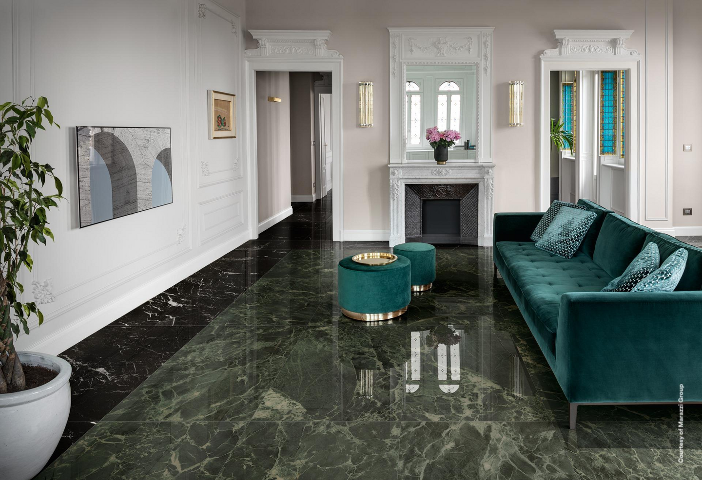 Lattialaatta Grande 120x278 Elegant Black Lux RT 3,34m²