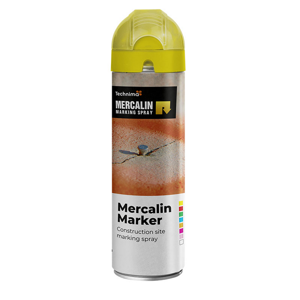 MARKERINGSFÄRG FLUORECRANDE GUL 500ML MERCALIN MARKER
