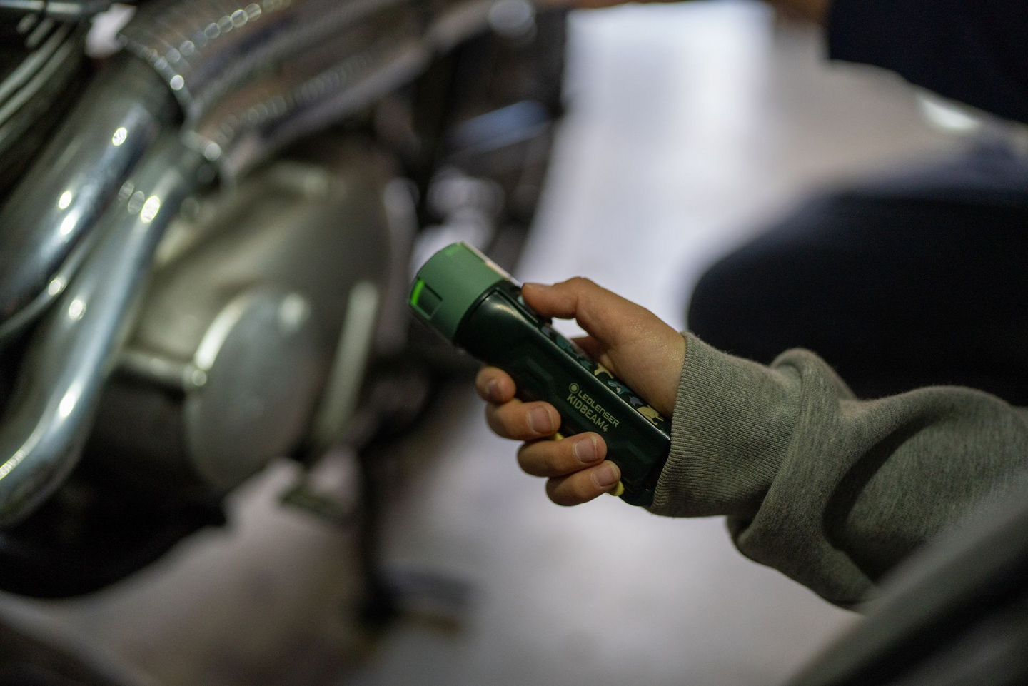 Taskulamppu Ledlenser Kidbeam4 vihreä 70lm paristokäyttöinen