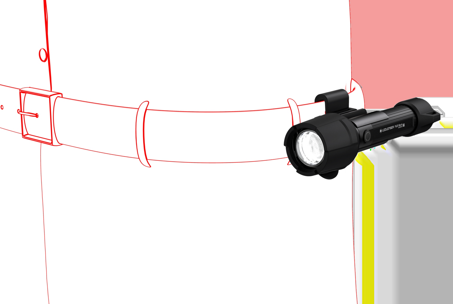 Taskulamppu Ledlenser P6R Work musta 850lm ladattava