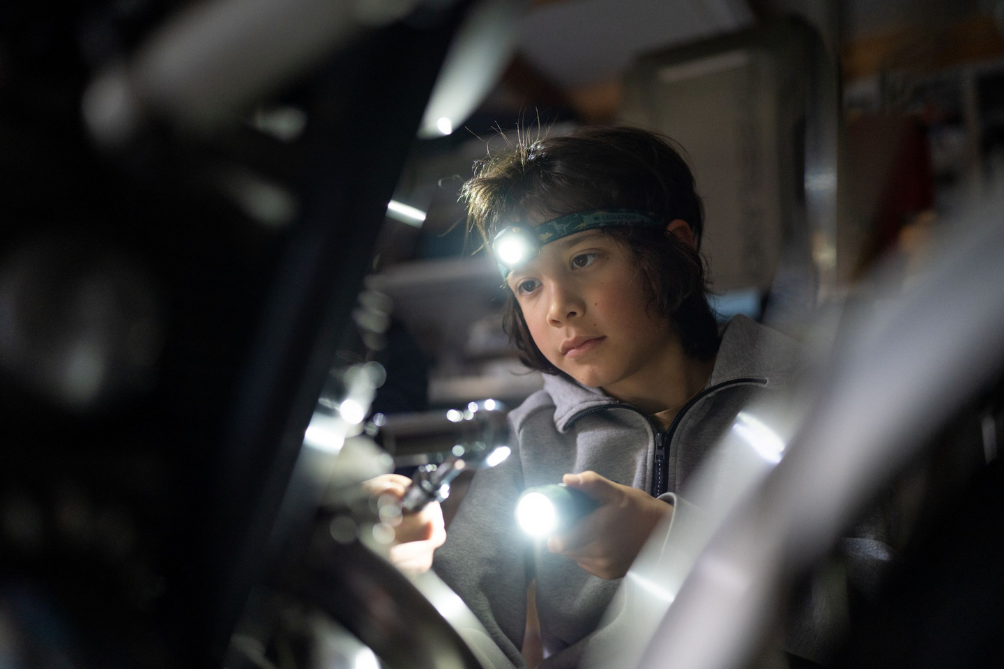 Otsalamppu Ledlenser Kidled4R vihreä 40lm ladattava