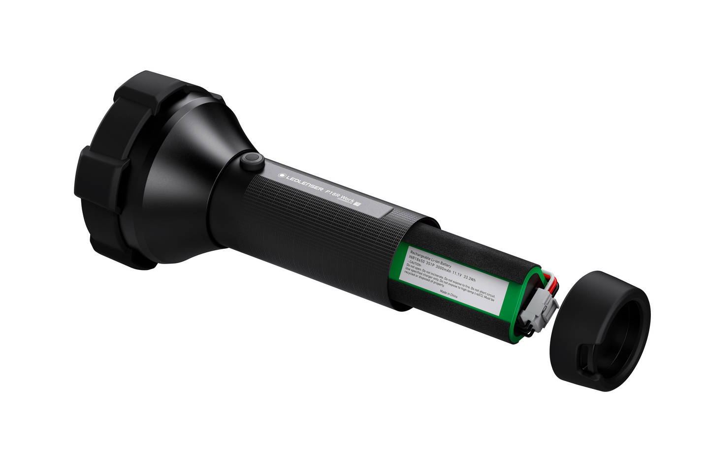 Taskulamppu Ledlenser P18R Work musta 4500lm ladattava