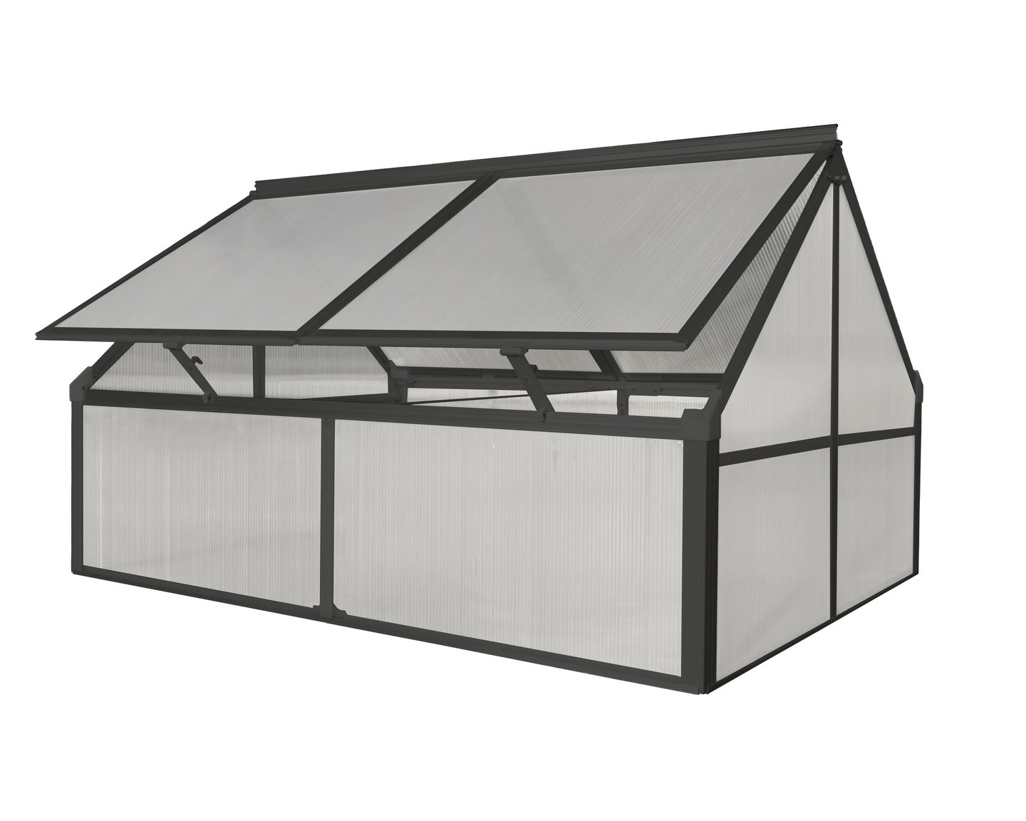 Minikasvihuone Goodiy 120x80cm musta