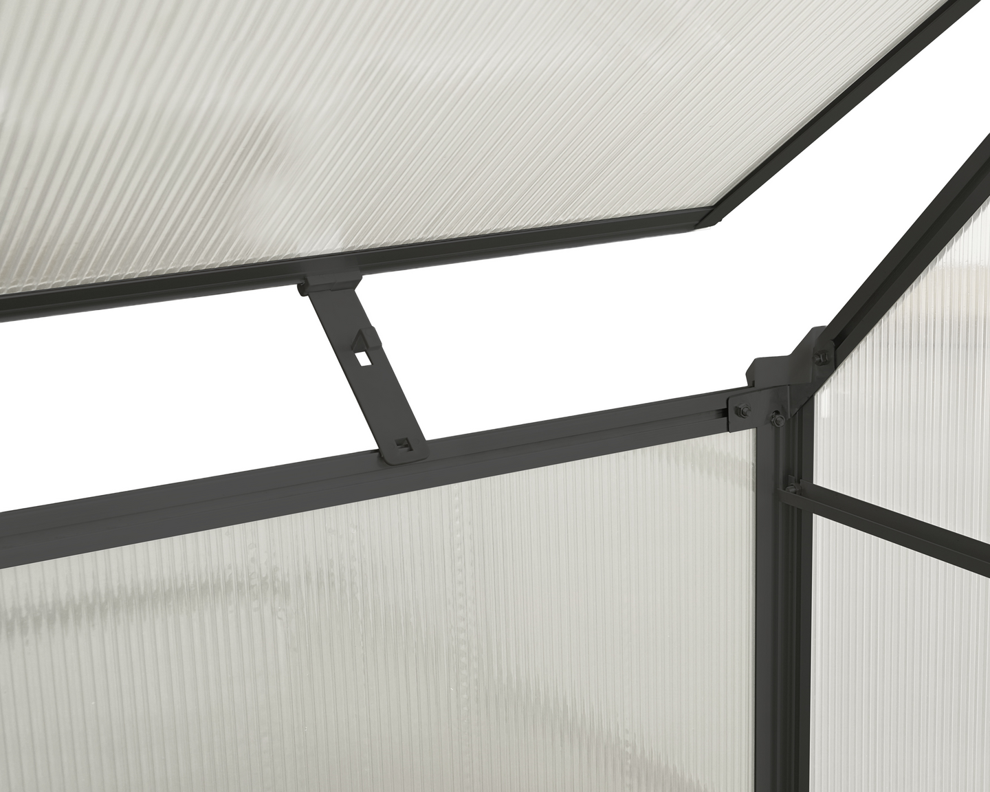 Minikasvihuone Goodiy 120x80cm musta