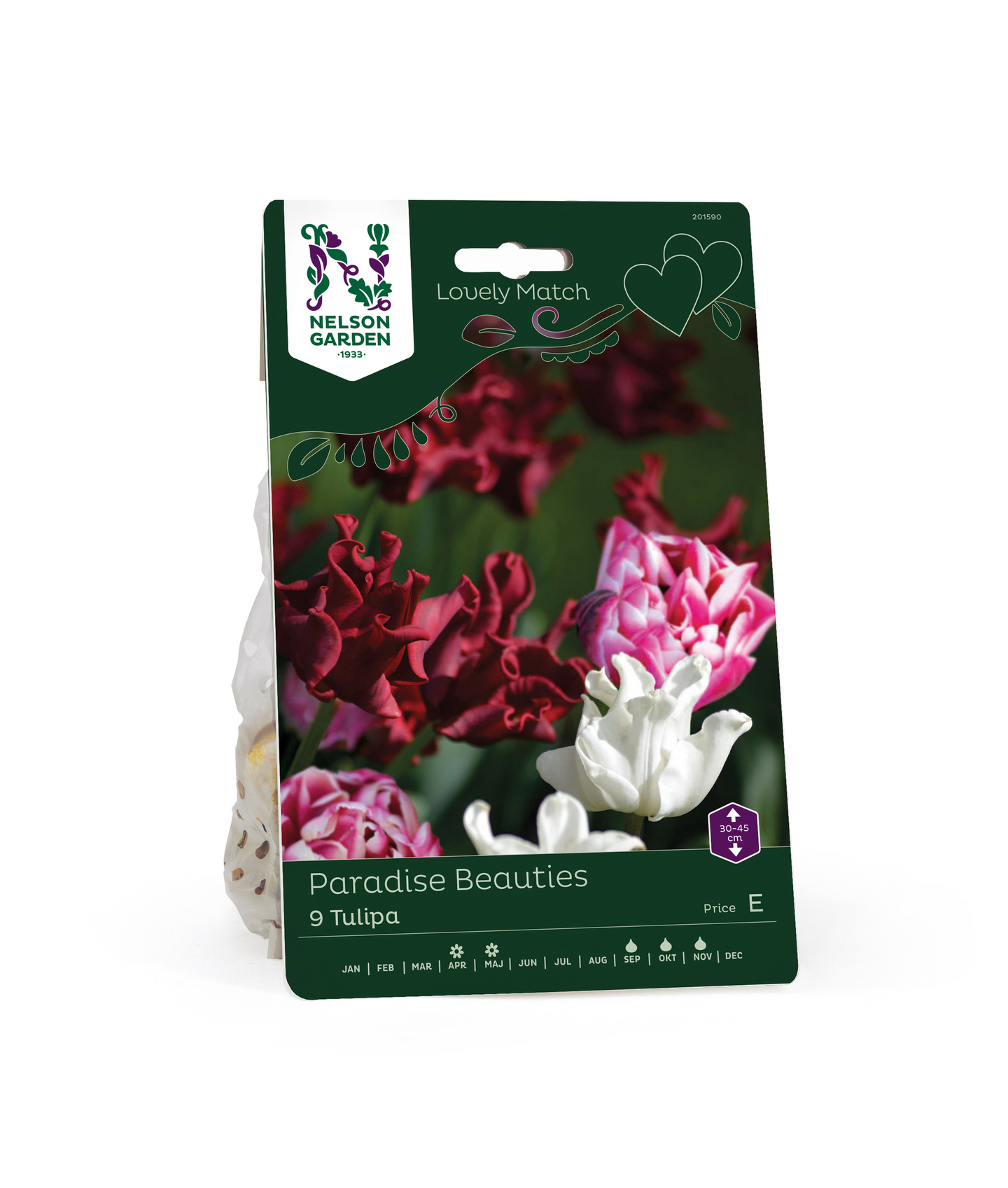 Tulppaani Tulipa Lm Paradise Beauties Nelson Garden 9kpl