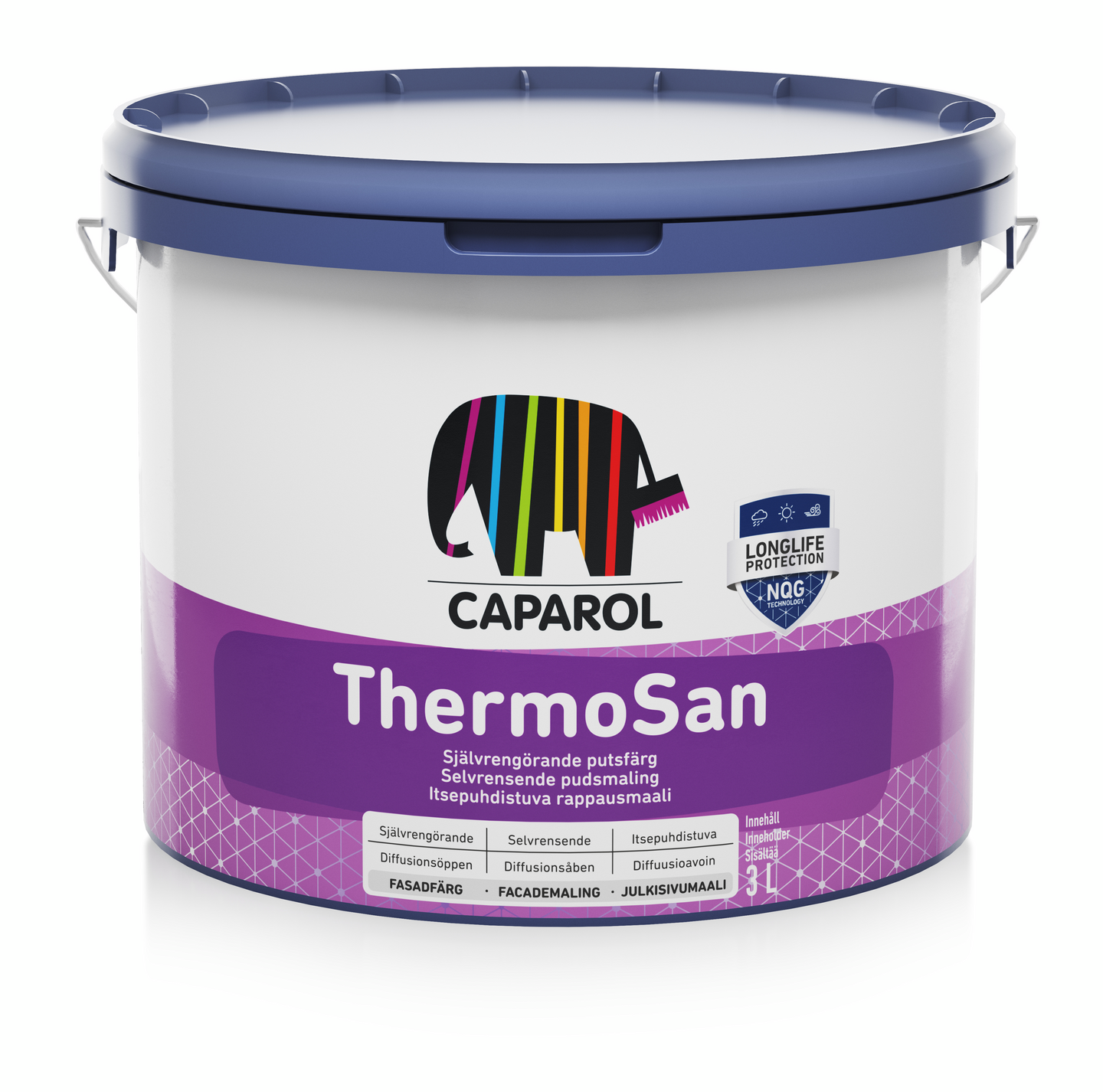 THERMOSAN CAPAROL VIT/BAS 1 2,85, FASADFÄRG