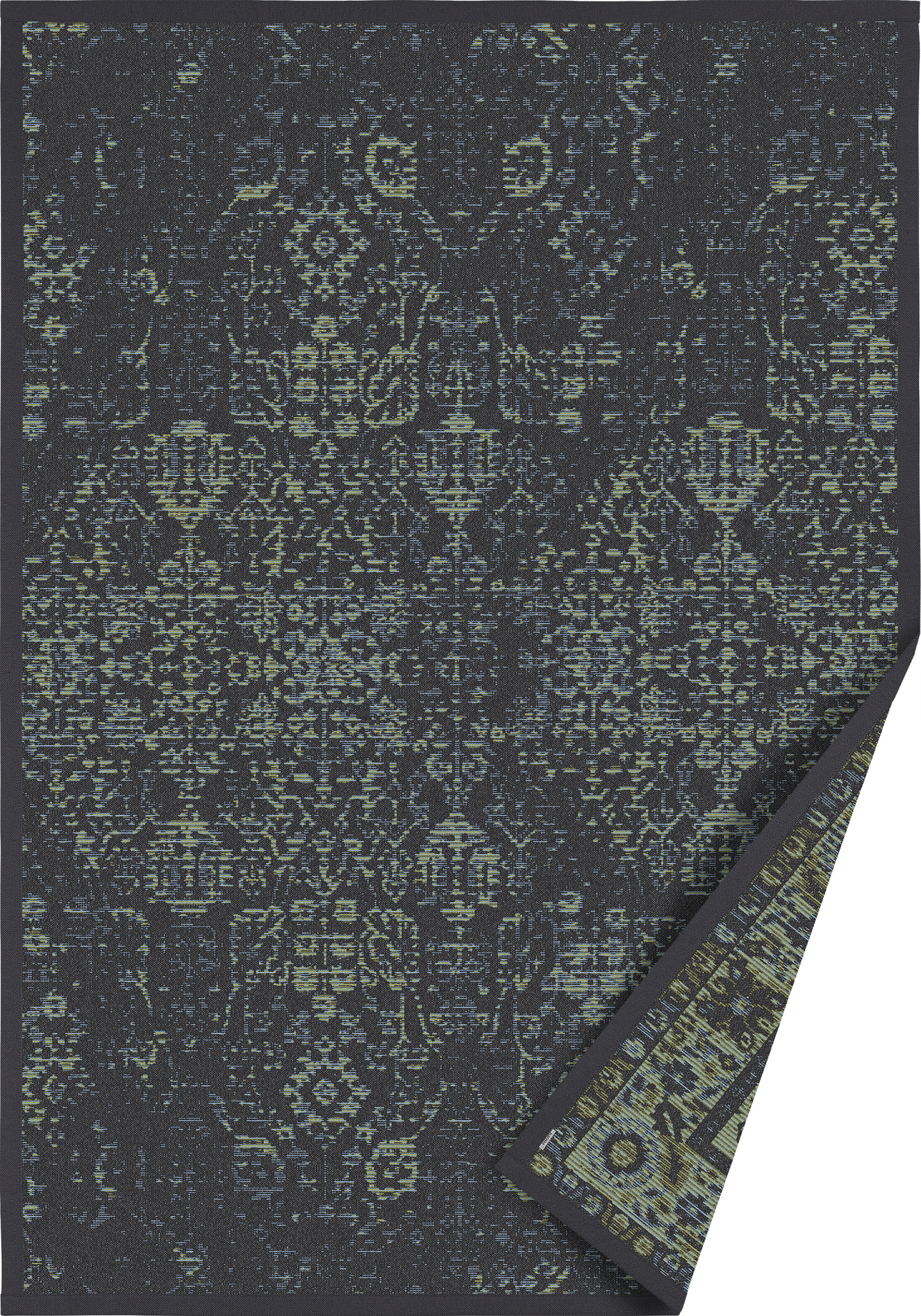 Sisustusmatto Kulkuri tummanharmaa/sinivihreä 160x230 cm