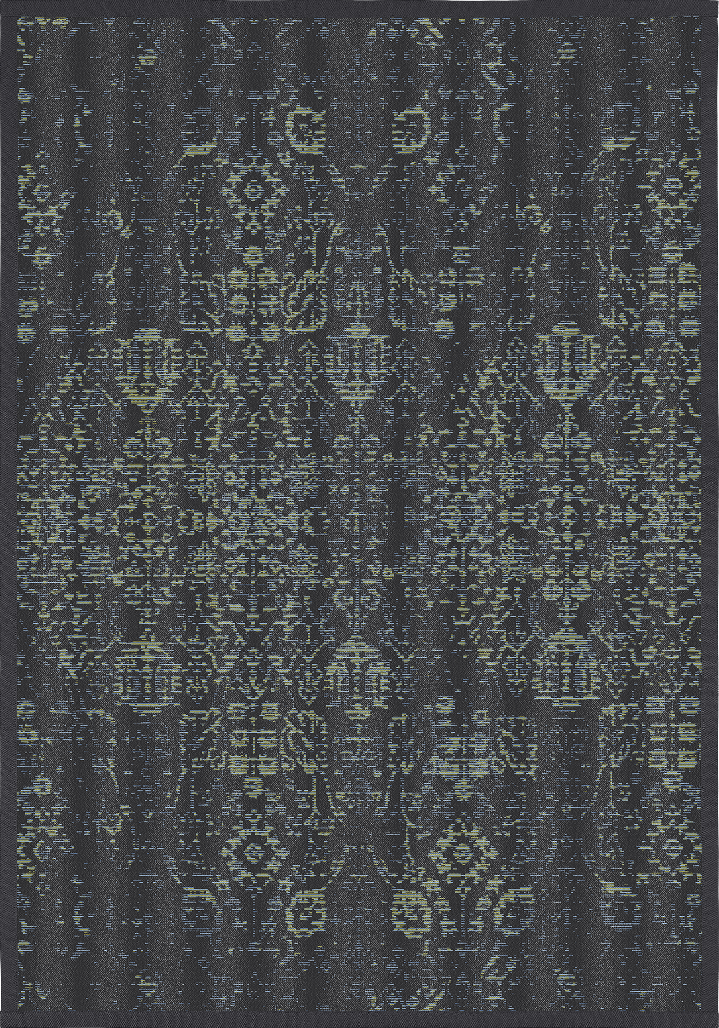 Sisustusmatto Kulkuri tummanharmaa/sinivihreä 160x230 cm