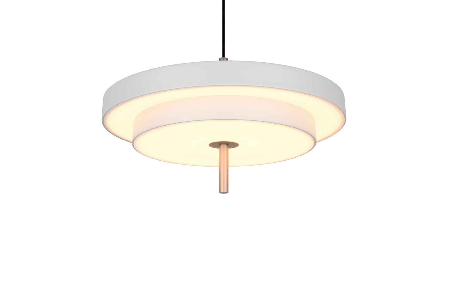 Riippuvalaisin TRIO Keaton led 1-osainen 40cm lämmin harmaa