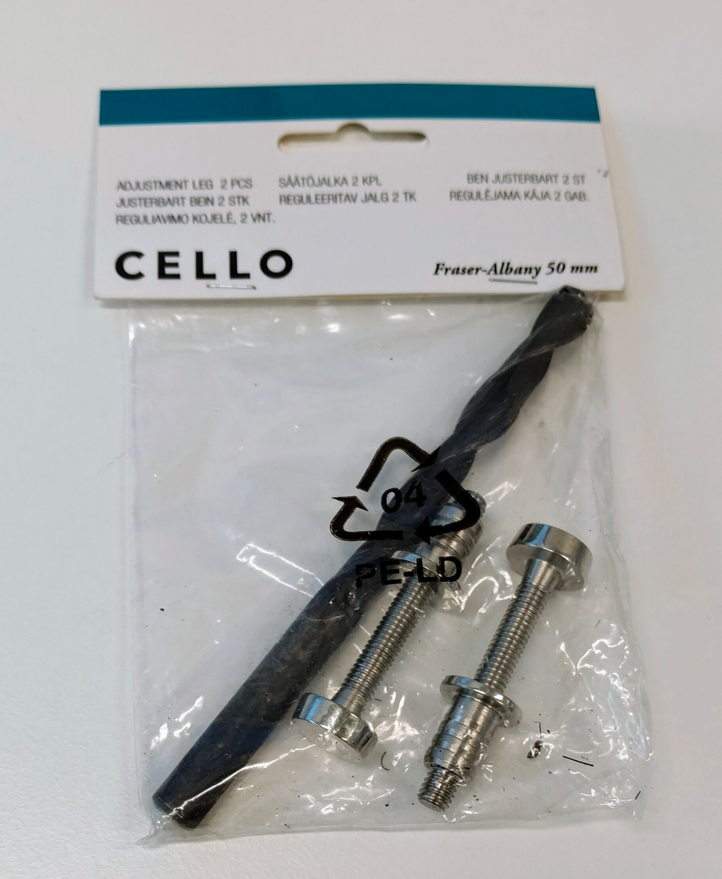 Suihkunurkan säätöjalka Cello Fraser/Albany