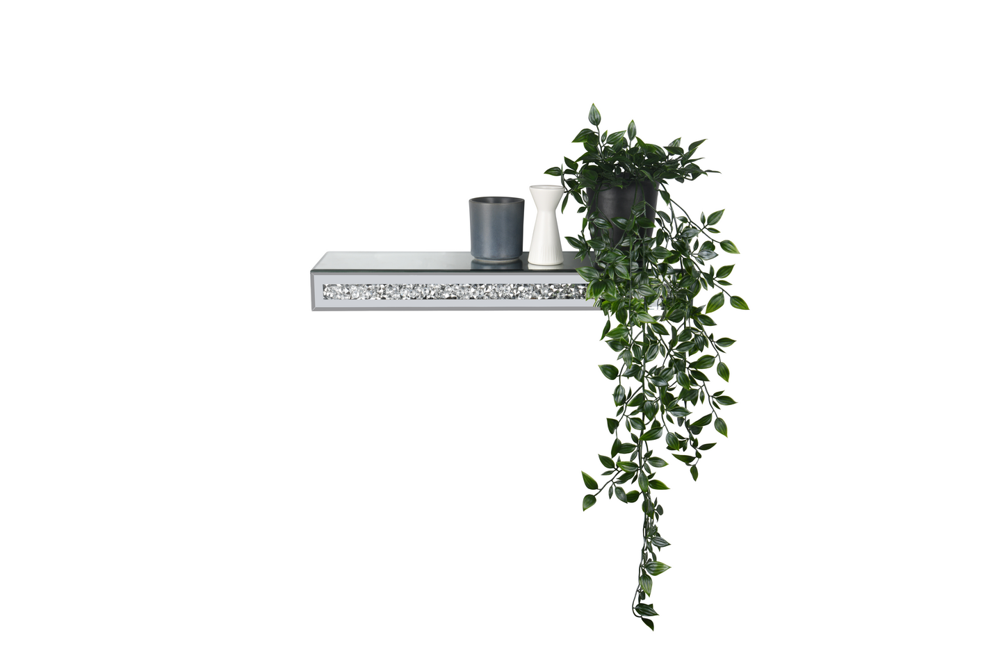 Seinähylly M&M Zoe 50cm peililasi/glitter