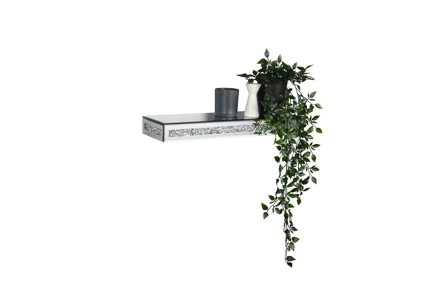 Seinähylly M&M Zoe 50cm peililasi/glitter