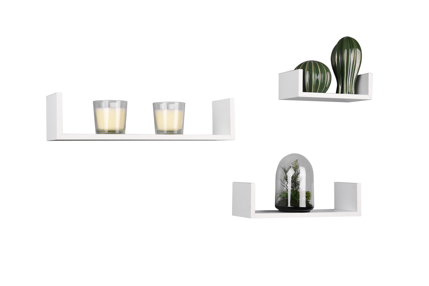 Seinähyllysetti M&M Ava 3-pack valkoinen