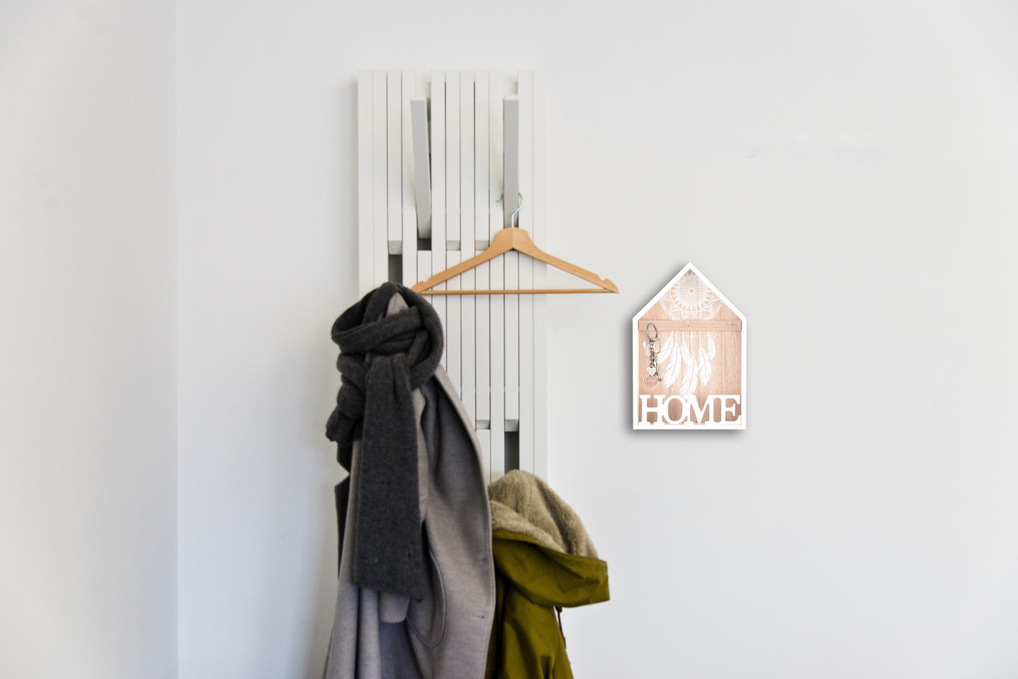 Avainkaappi M&M Sina valkoinen