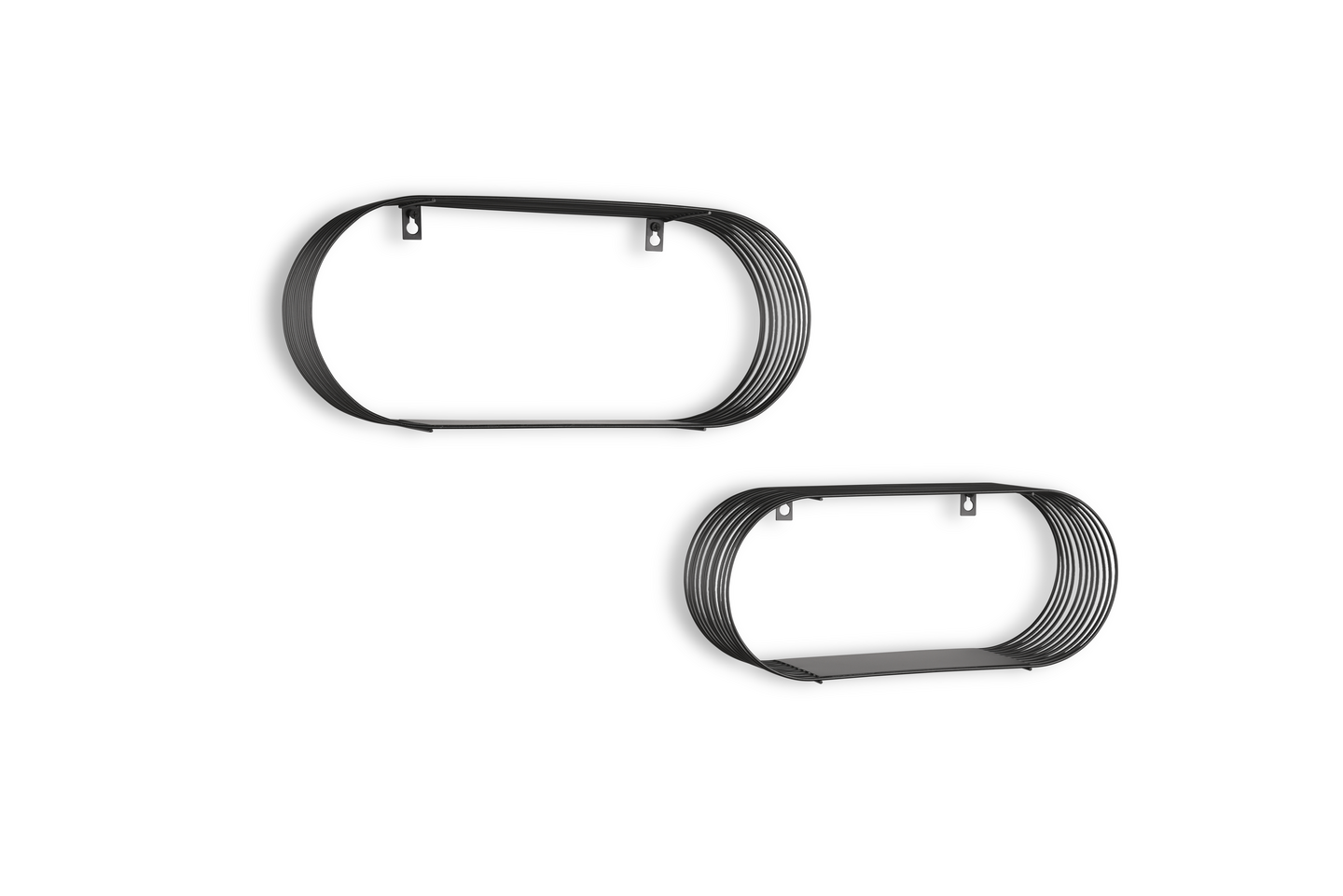 Seinähyllysetti M&M Jessica 2-pack musta