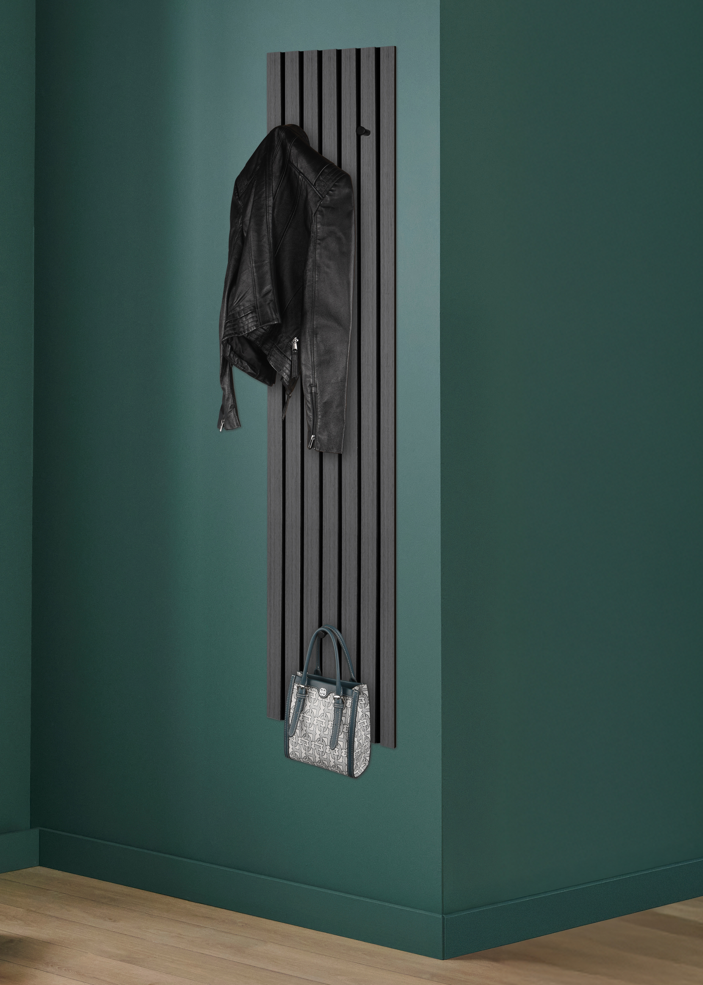 Naulakko M&M Grace 25x160cm musta/tammi