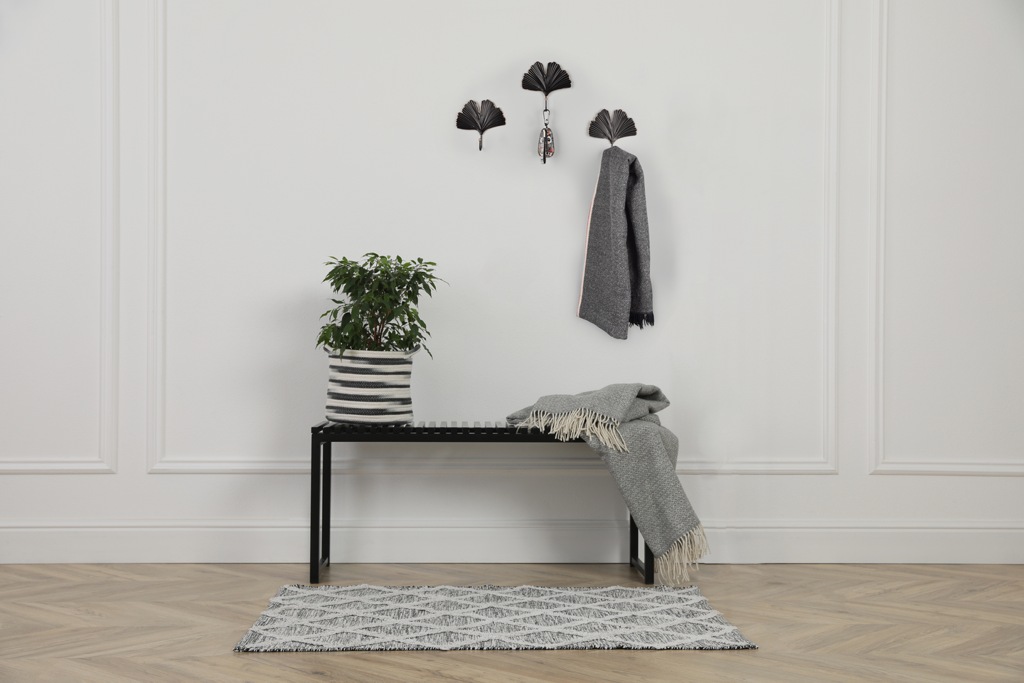 Naulakkokoukku M&M Merle 3-pack musta/kulta