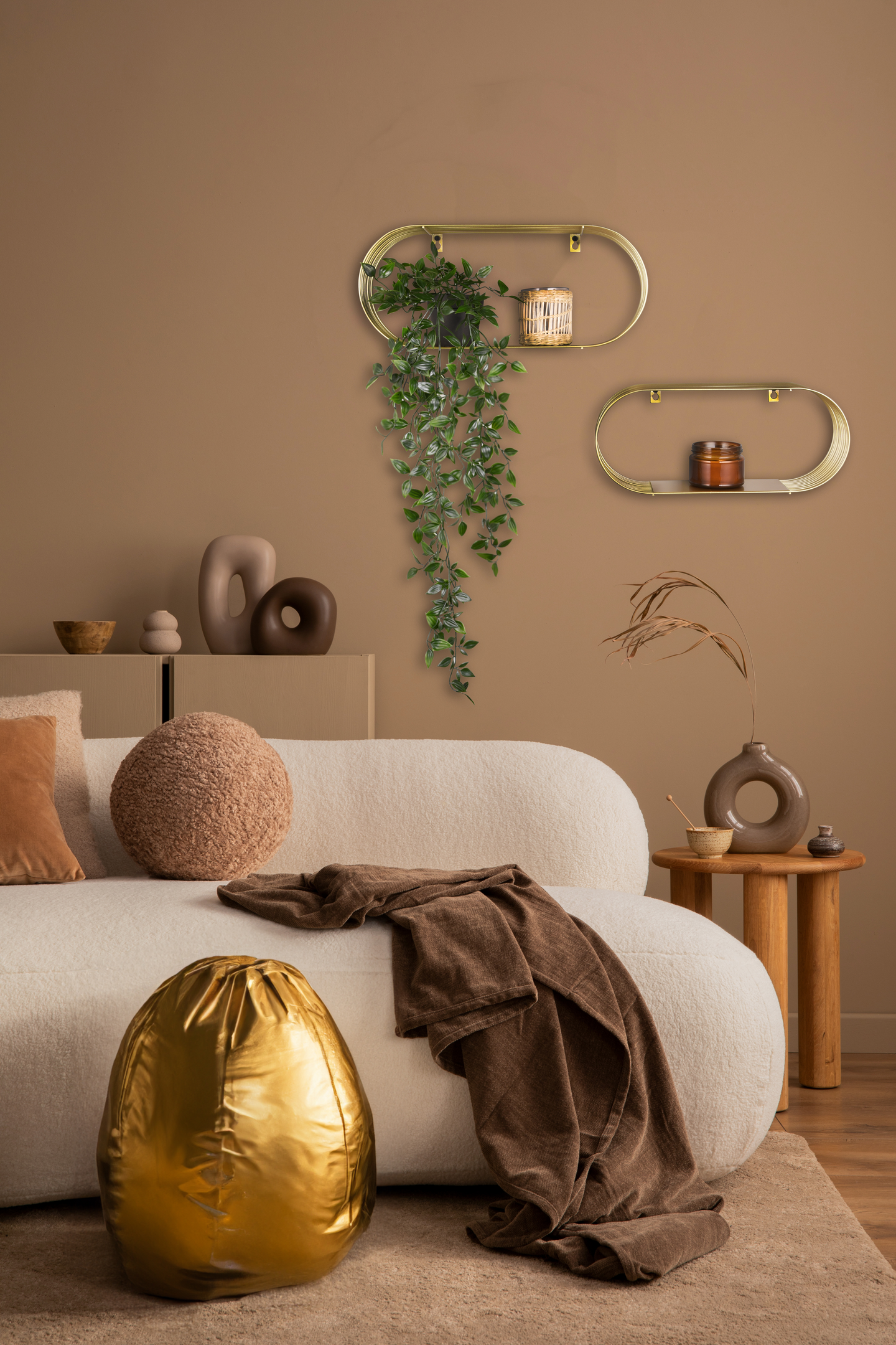 Seinähyllysetti M&M Jessica 2-pack kulta