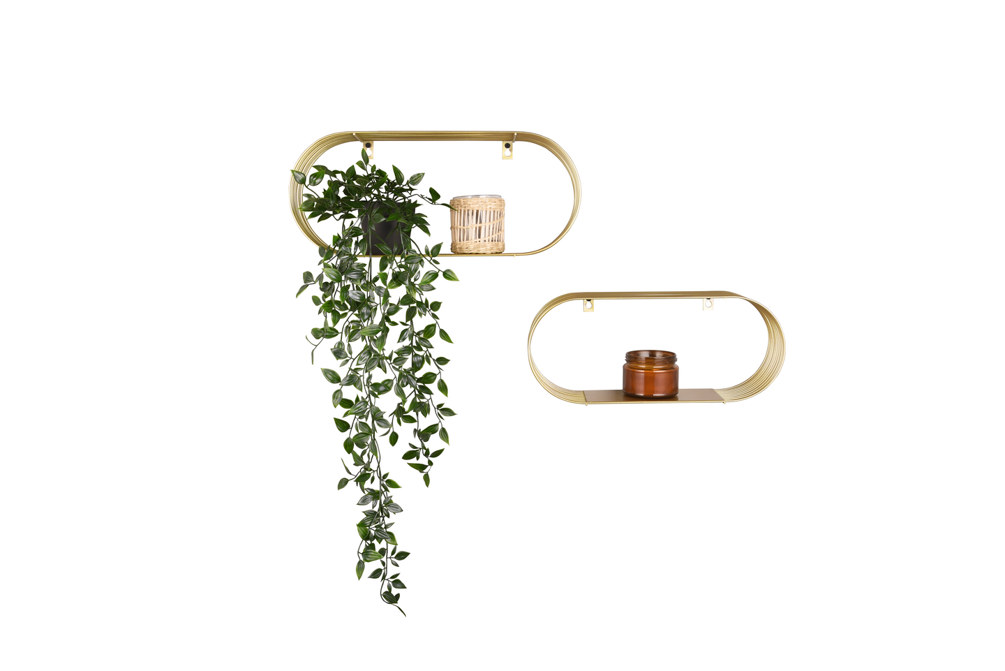 Seinähyllysetti M&M Jessica 2-pack kulta