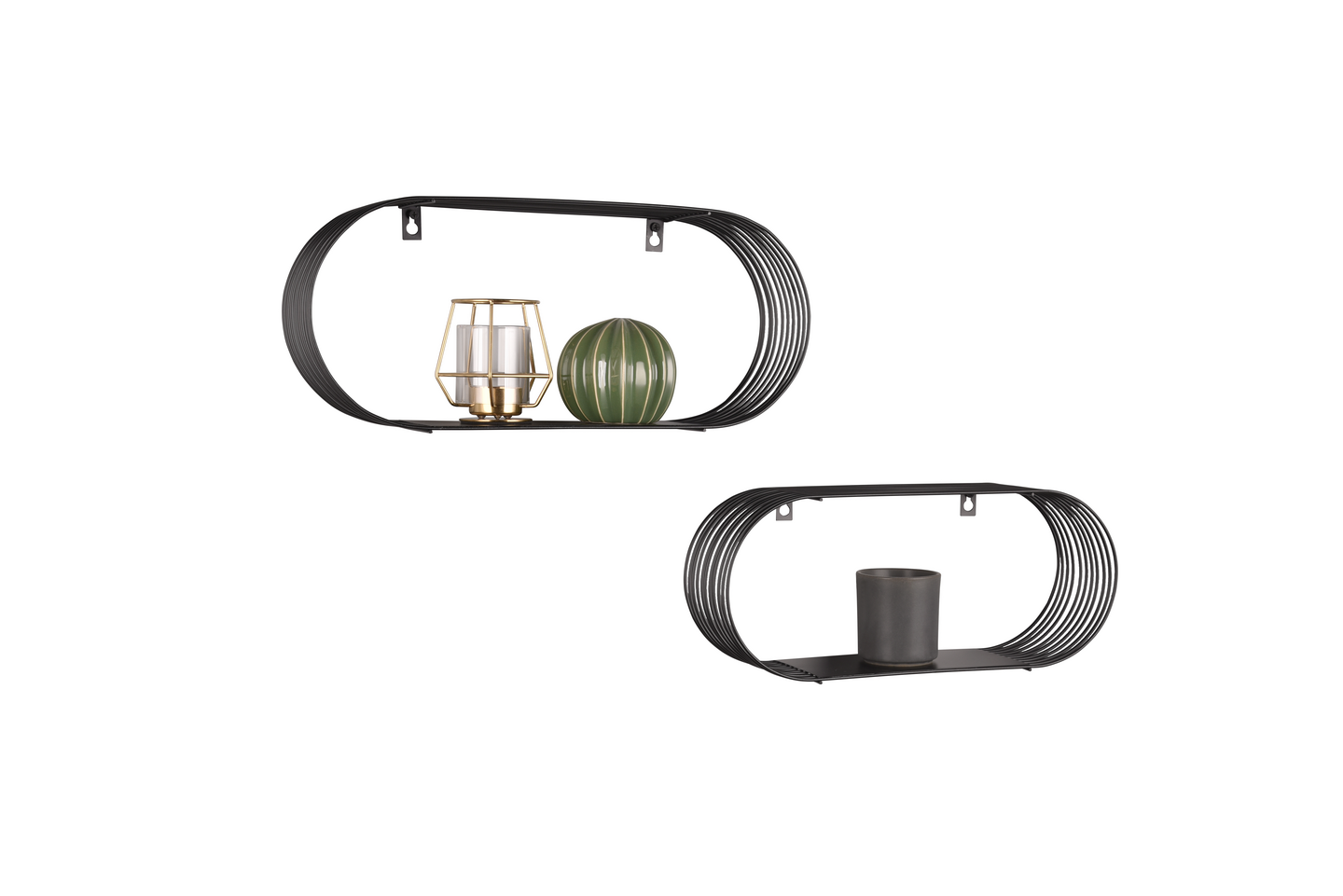 Seinähyllysetti M&M Jessica 2-pack musta