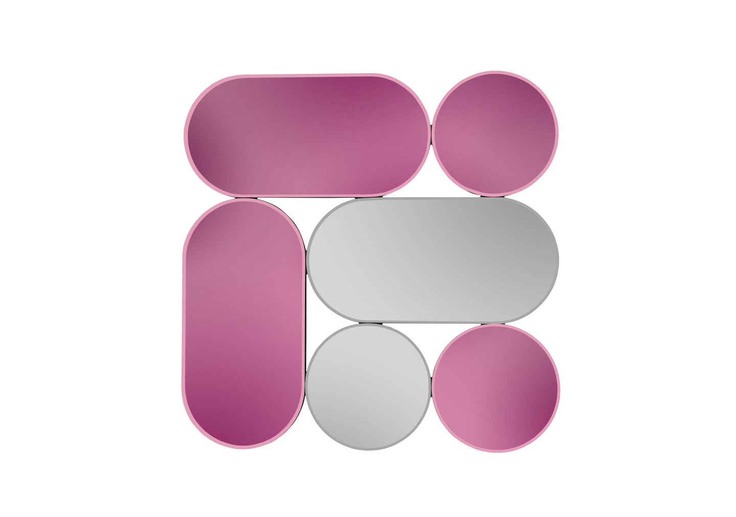 Peili M&M Shiny 90x90cm moniväri