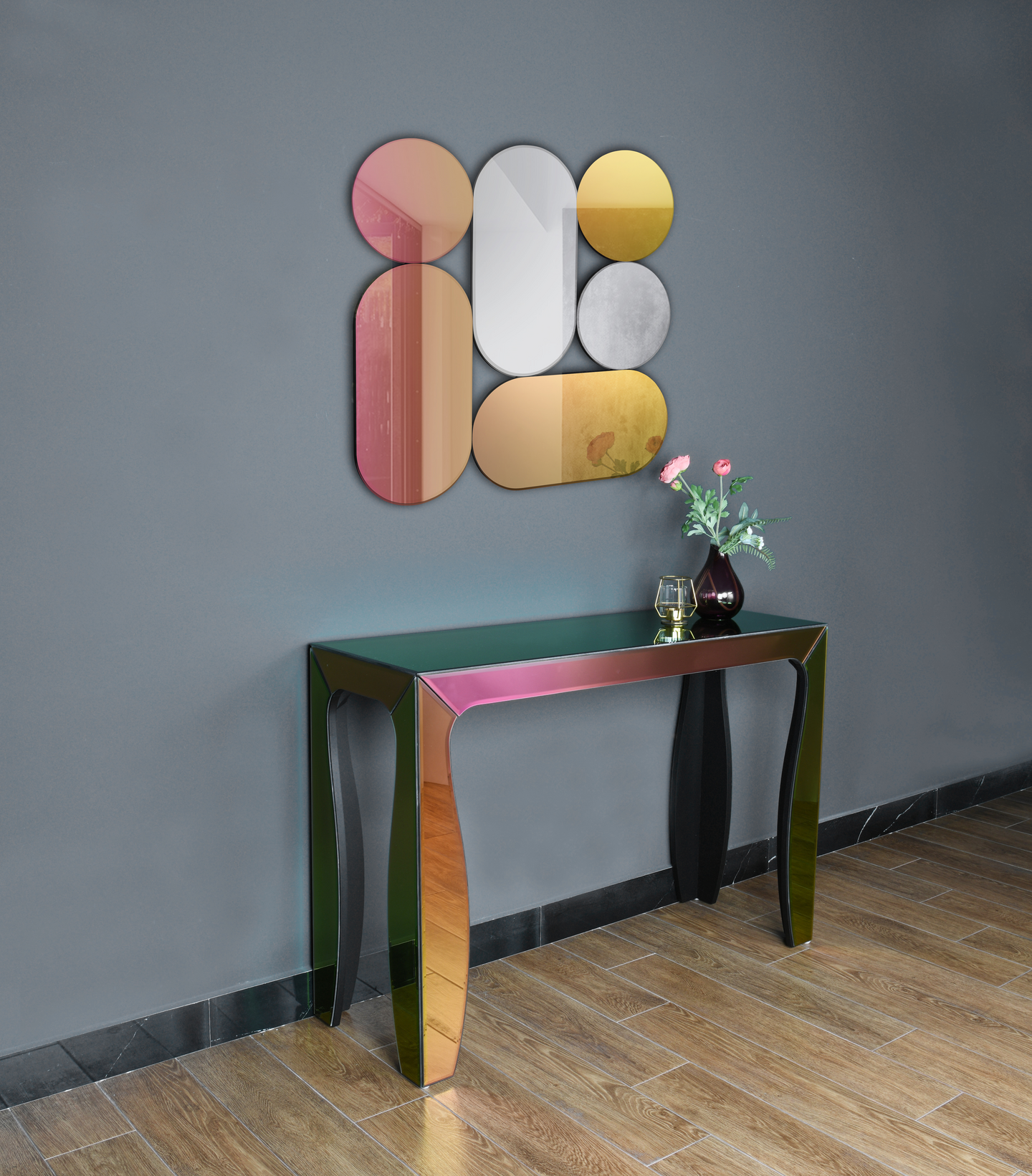 Peili M&M Shiny 90x90cm moniväri