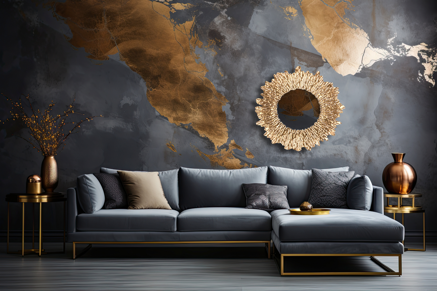 Peili M&M Runa 80cm kulta