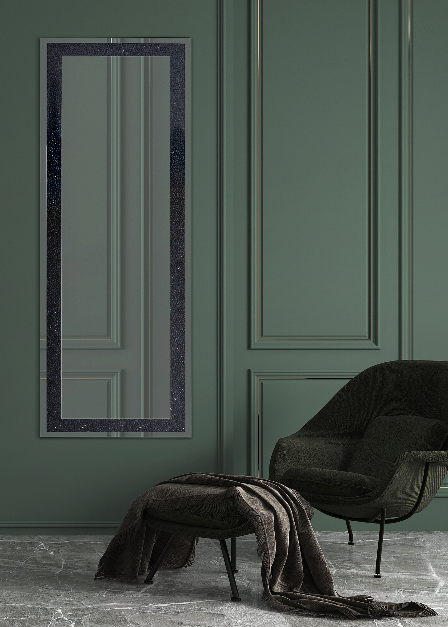 Peili M&M Tessa 50x150cm musta