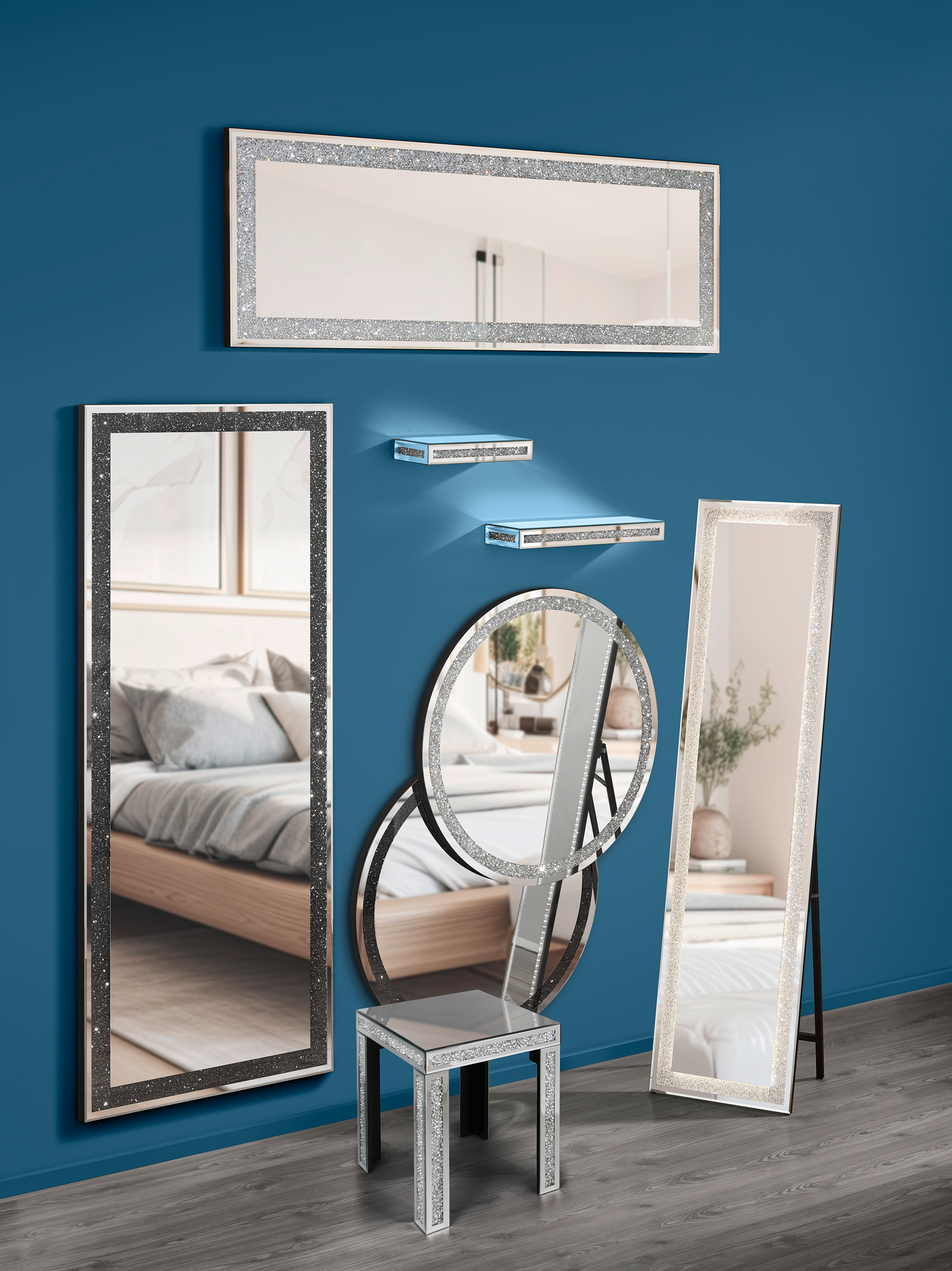 Peili M&M Tessa 70x170cm musta