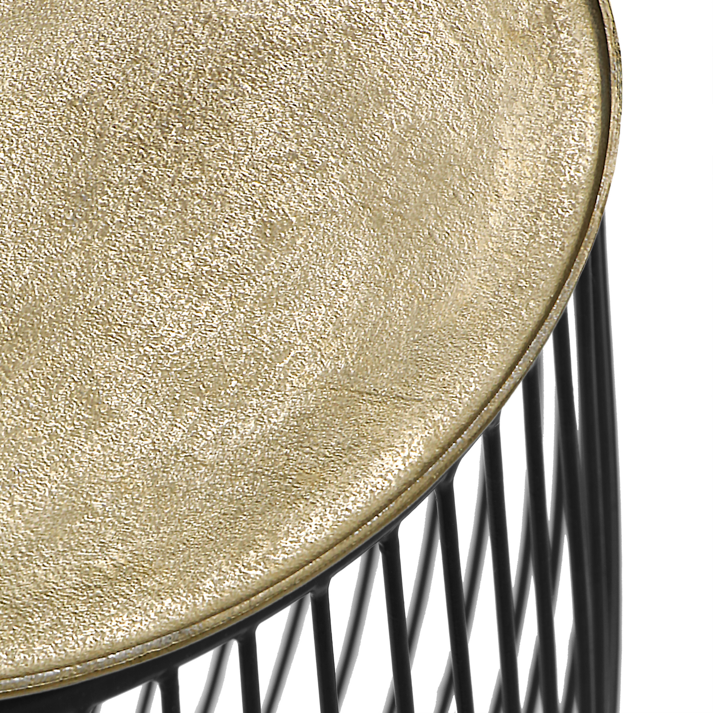 Sivupöytä M&M Rinara 43x42cm kulta/musta