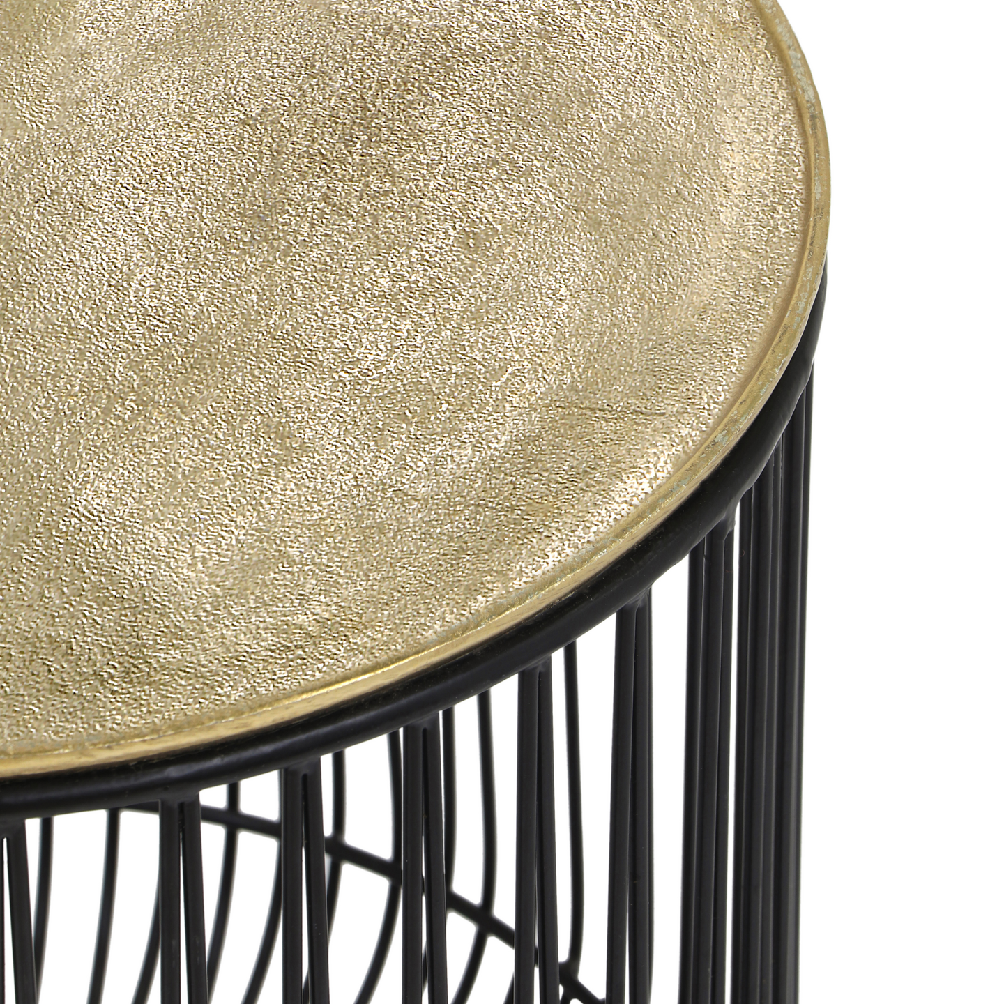 Sivupöytä M&M Rinara 41x46cm kulta/musta