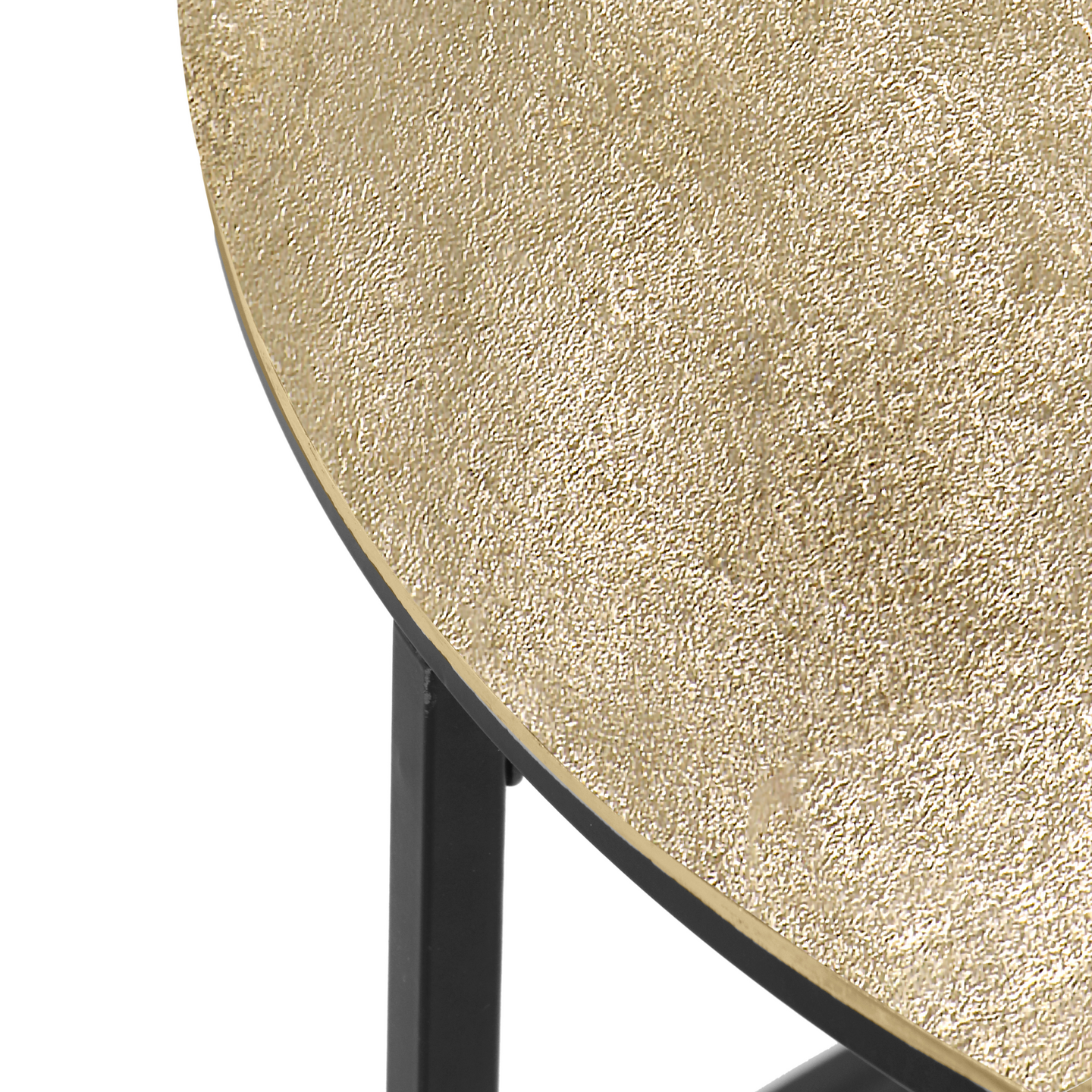 Sivupöytä M&M Padma 60x46cm kulta/musta