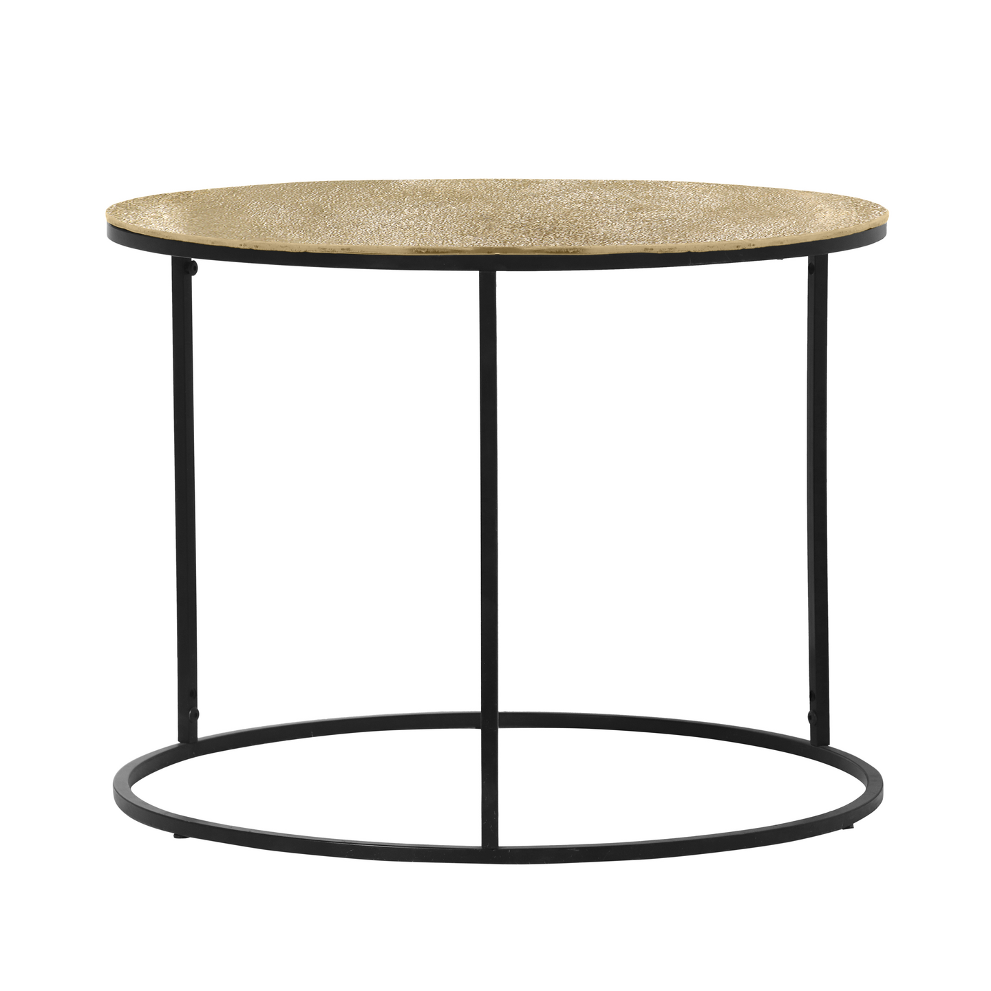 Sivupöytä M&M Padma 60x46cm kulta/musta