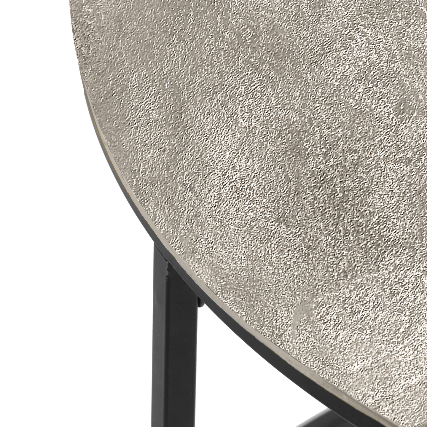 Sivupöytä M&M Padma 60x46cm hopea/musta