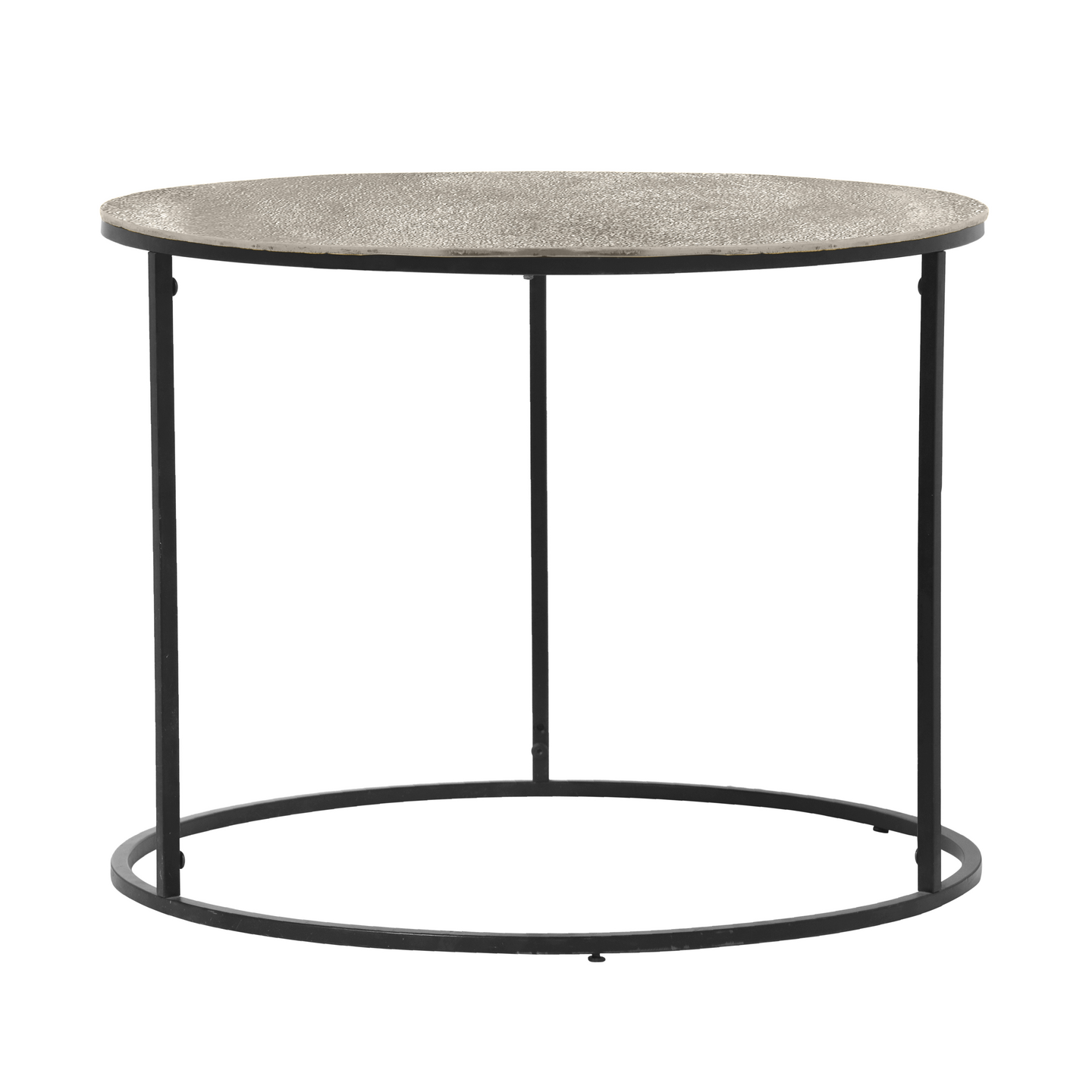 Sivupöytä M&M Padma 60x46cm hopea/musta