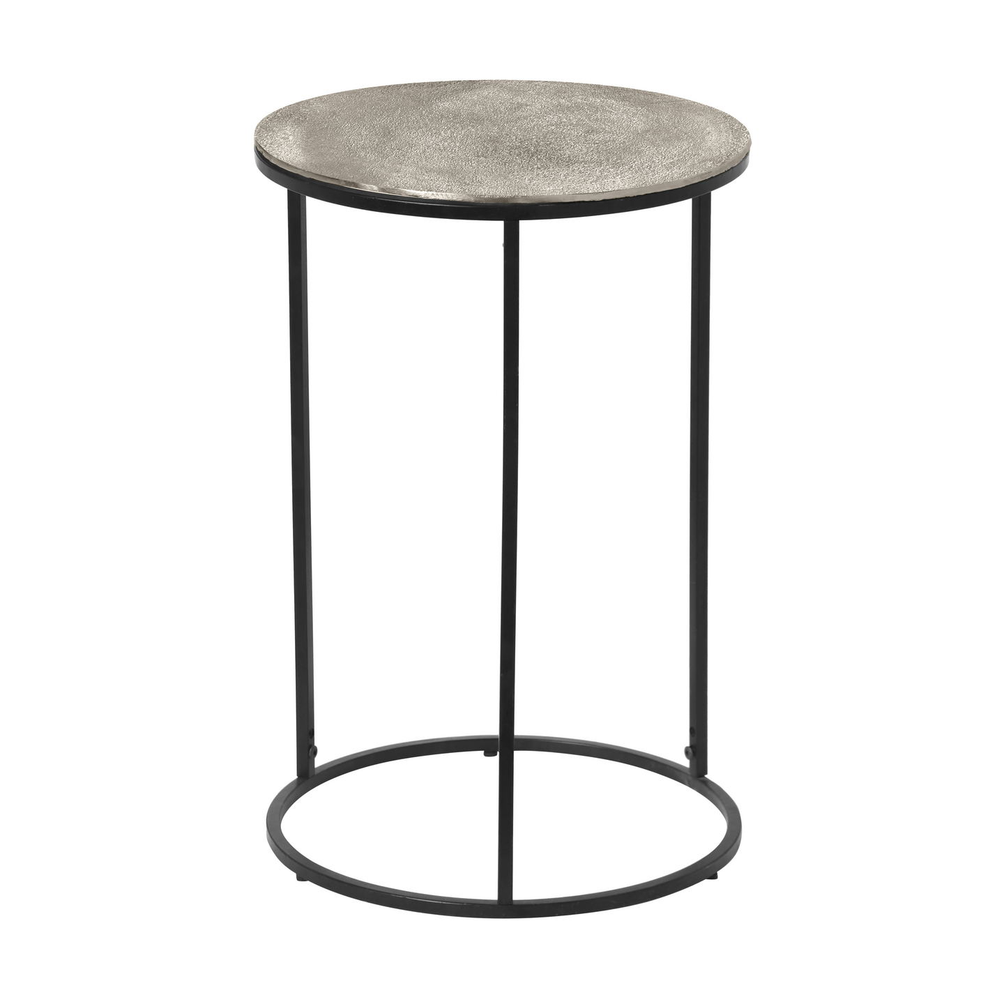 Sivupöytä M&M Padma 41x61cm hopea/musta