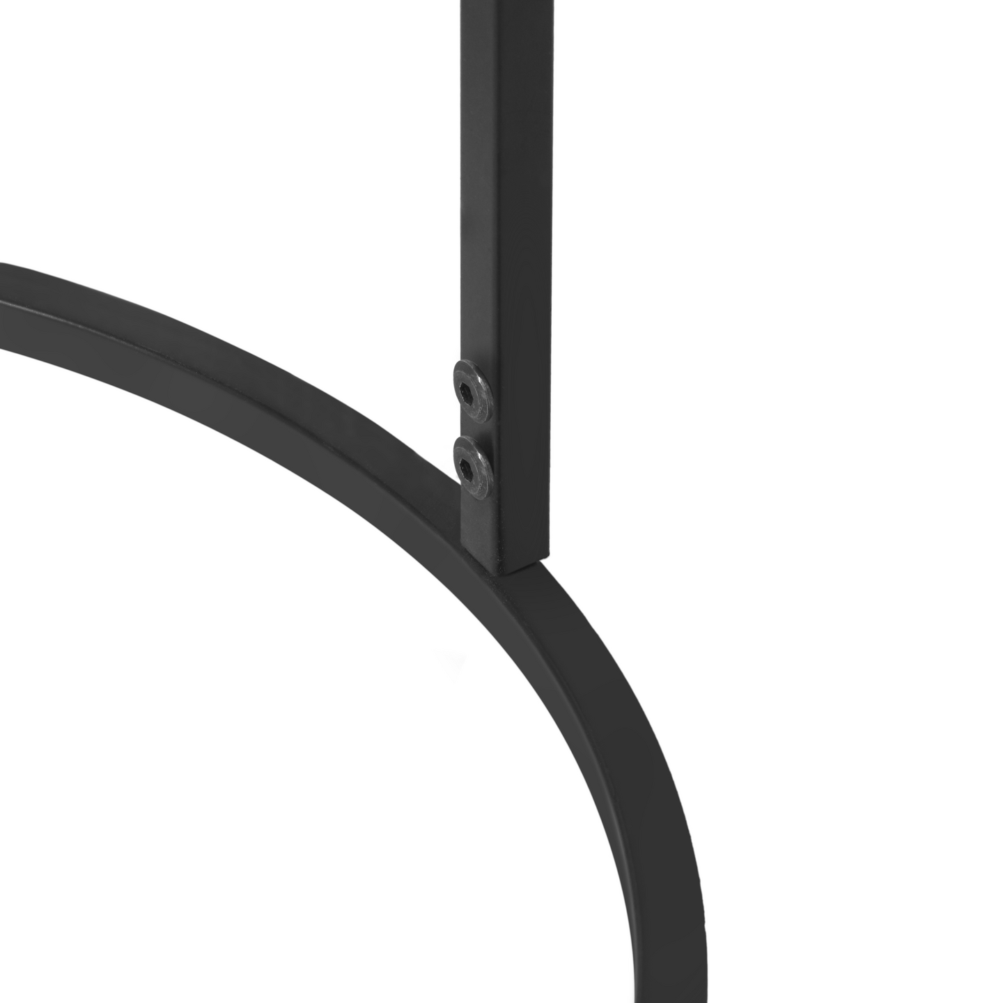 Sivupöytä M&M Padma 41x61cm hopea/musta