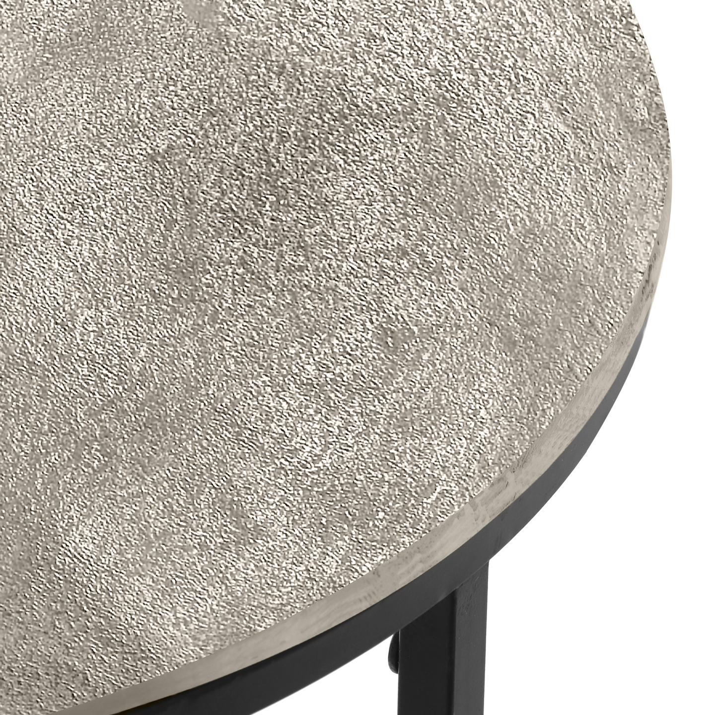 Sivupöytä M&M Padma 41x61cm hopea/musta