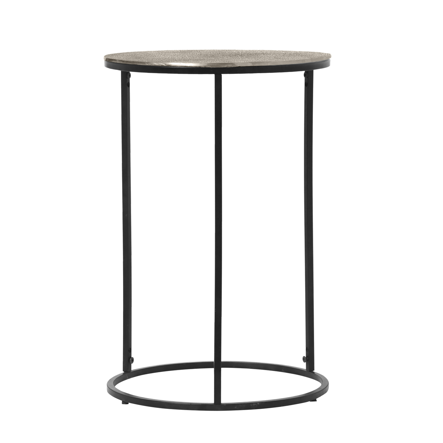 Sivupöytä M&M Padma 41x61cm hopea/musta