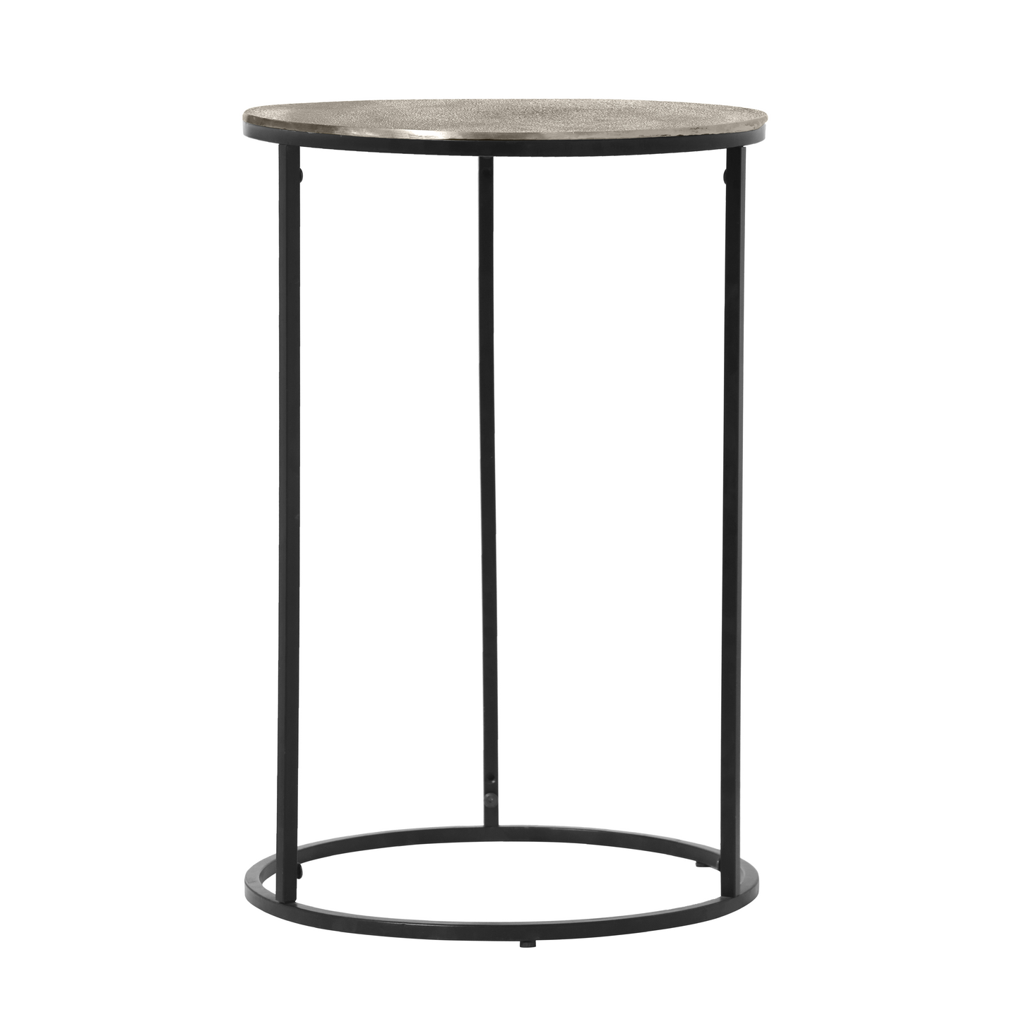 Sivupöytä M&M Padma 41x61cm hopea/musta