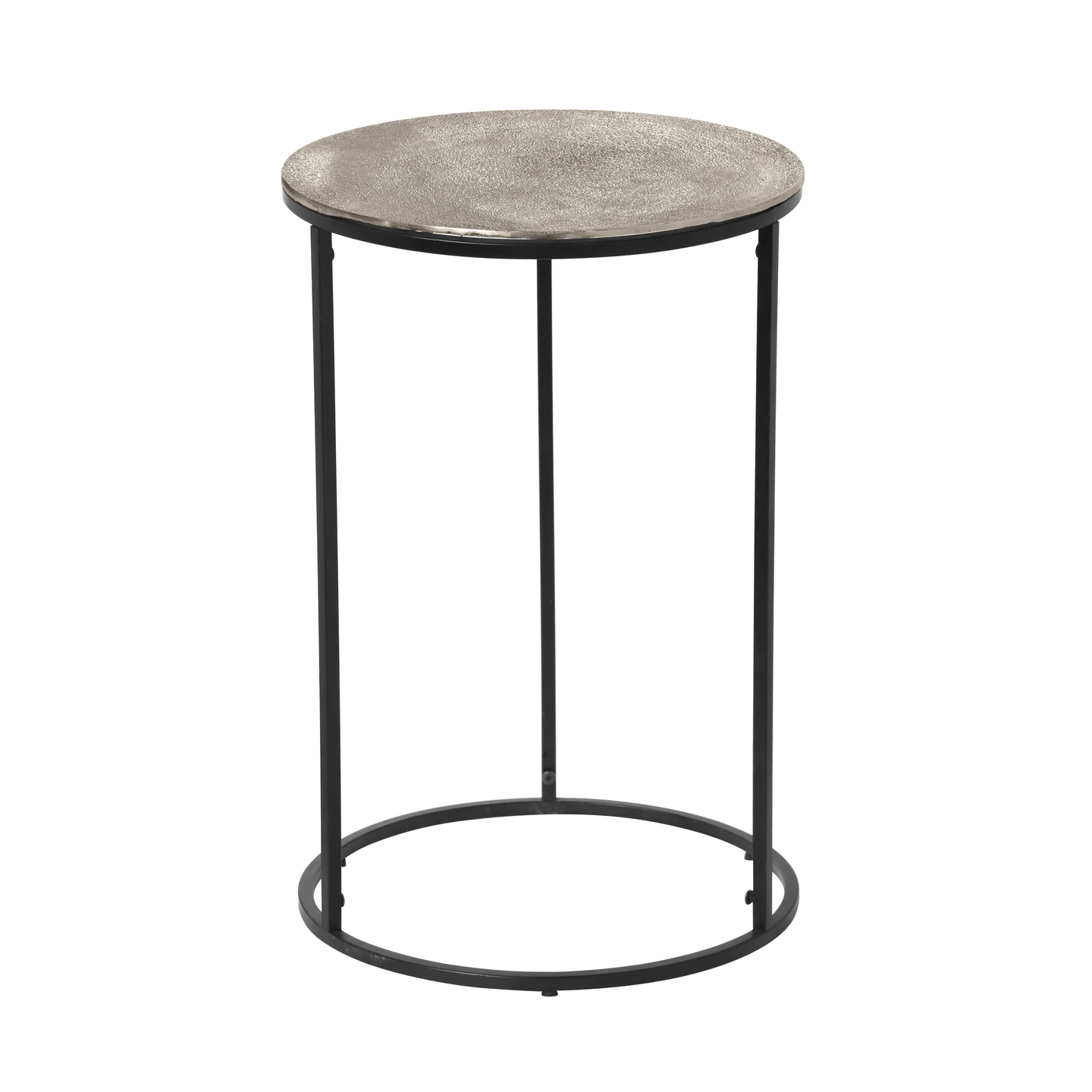 Sivupöytä M&M Padma 41x61cm hopea/musta