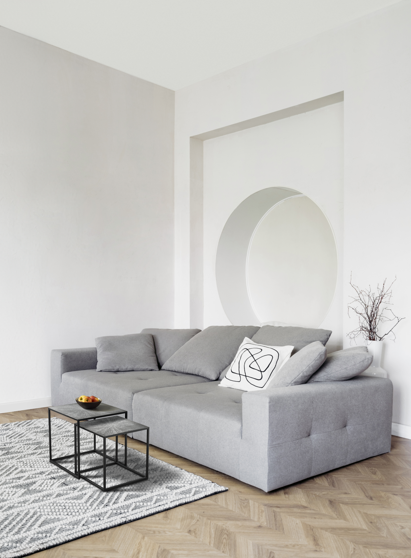 Sarjapöytä M&M Hira musta/hopea