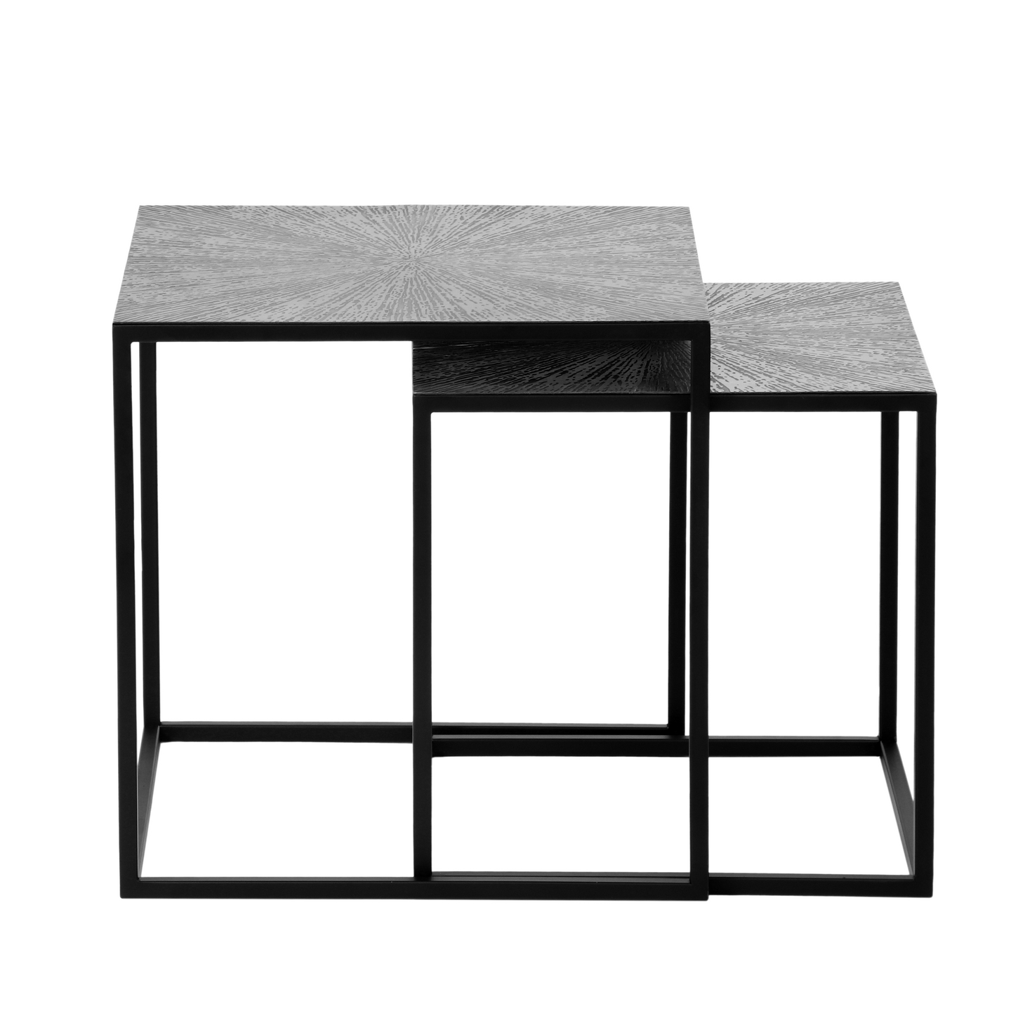 Sarjapöytä M&M Hira musta/hopea